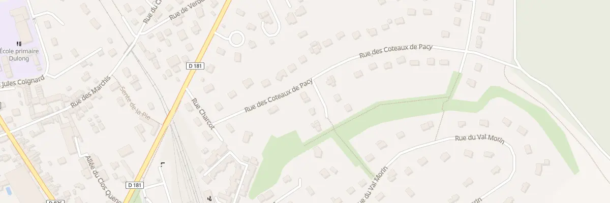Plan du 58 Rue des Côteaux de Pacy à Pacy-sur-Eure