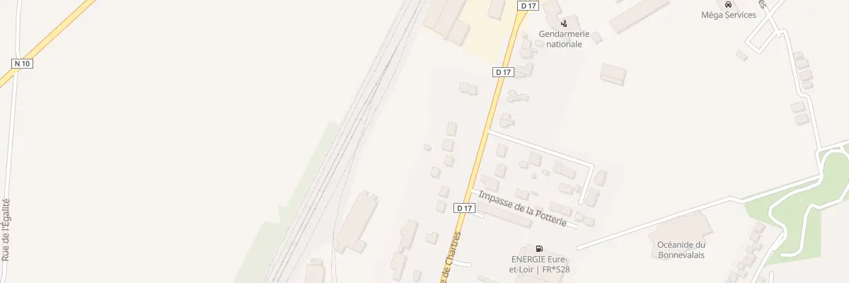 Plan du 107 Rue de Chartres à Bonneval