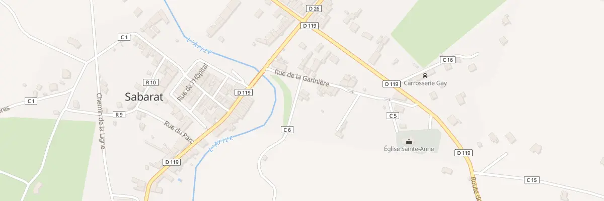 Plan du 15 Pl du Pradet à Sabarat