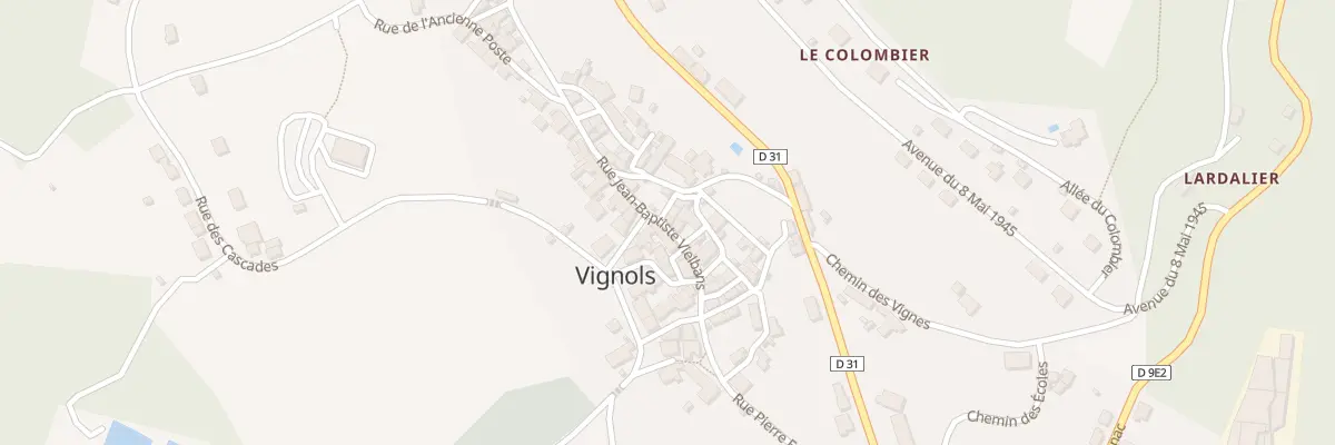 Plan du 1 Rue Pierre Eyrolles à Vignols