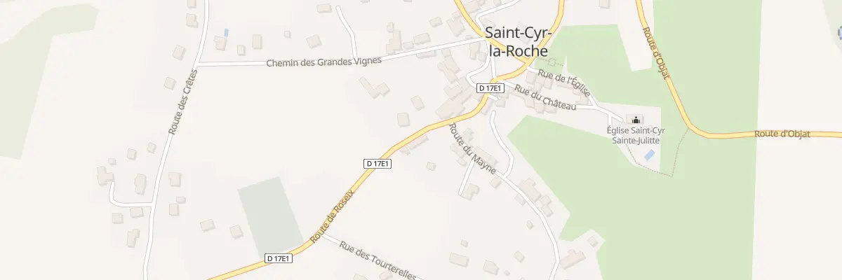Plan du 7 Rte de Roseix à Saint-Cyr-la-Roche