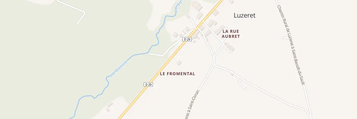 Plan du 19 Rte de Prissac à Luzeret