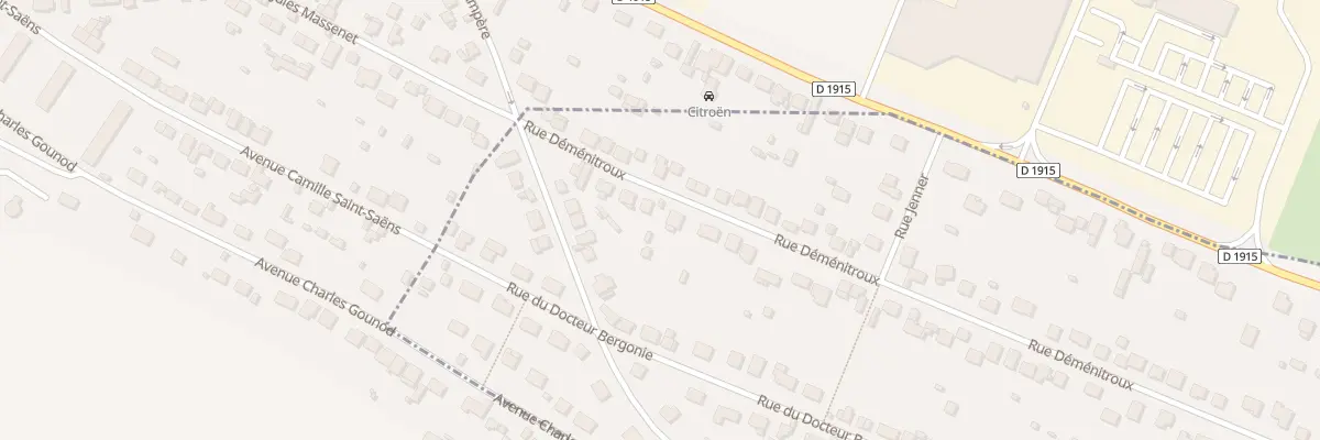 Plan du 103 Rue Déménitroux à Eu
