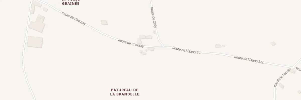 Plan du 184 Patureau de la Brandelle à Couddes