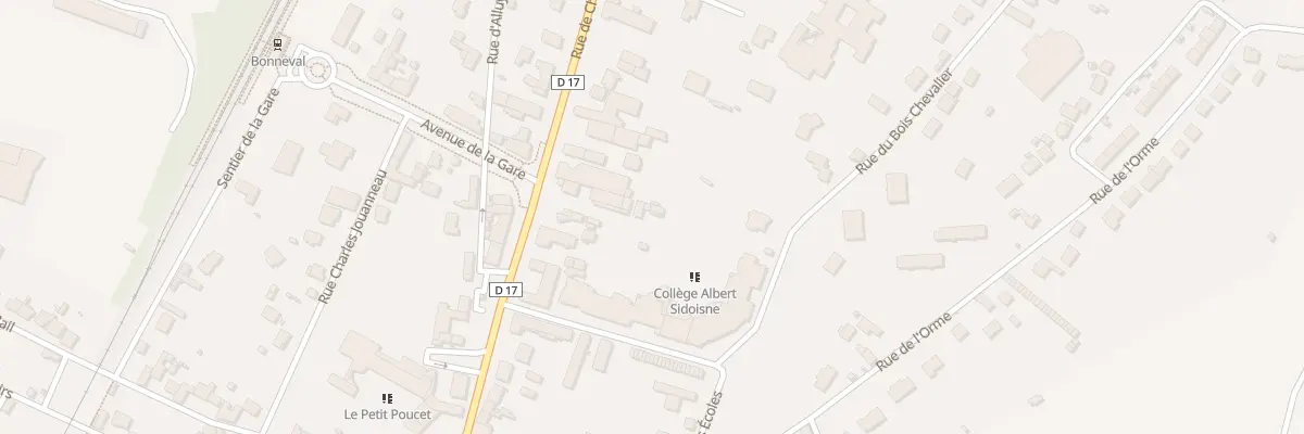 Plan du 76T Rue de Chartres à Bonneval