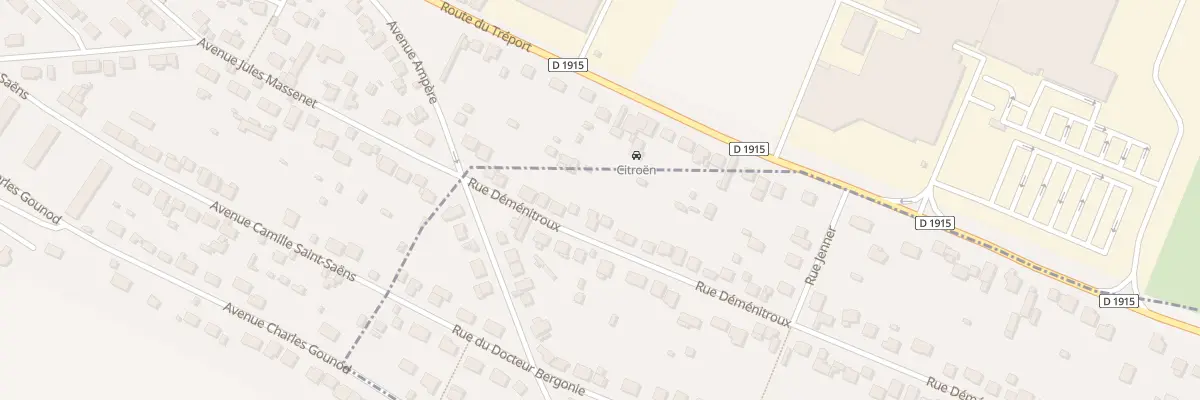 Plan du 106 Rue Déménitroux à Eu