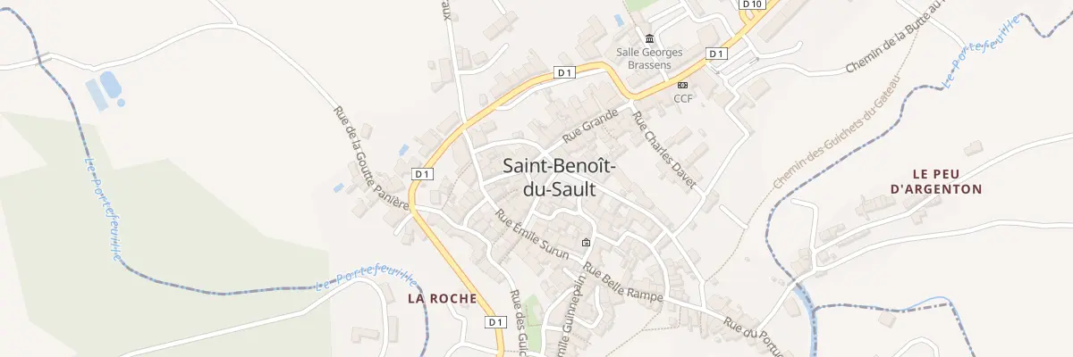 Plan du 1 Pl de l’Enchère à Saint-Benoît-du-Sault