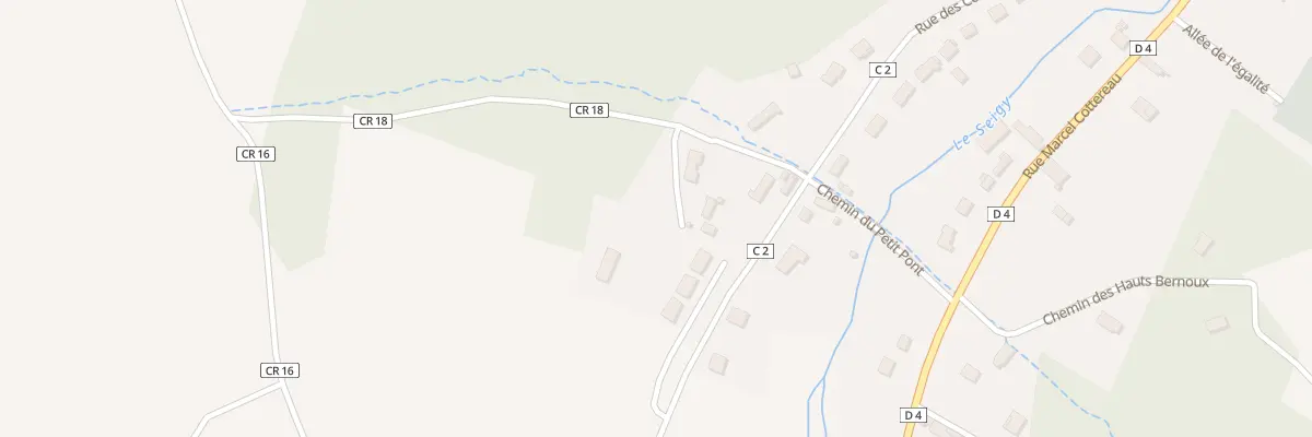 Plan du 10 Rue de la Rouère de l’Ours à Seigy