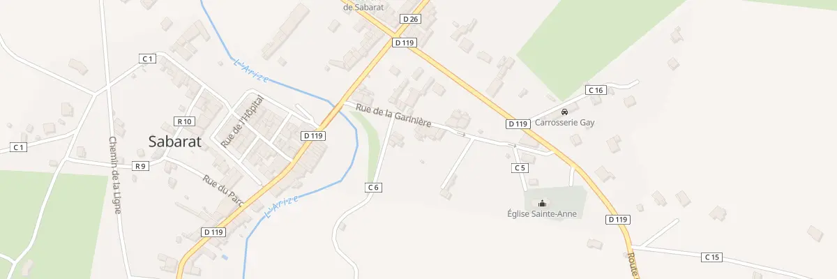Plan du 4 Rue de la Garinière à Sabarat