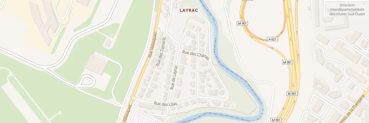 Plan du 14 All de Layrac à Blagnac