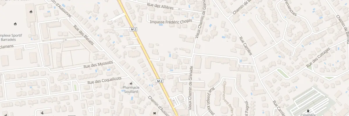 Plan du 23 Vieux Chemin de Grenade à Blagnac