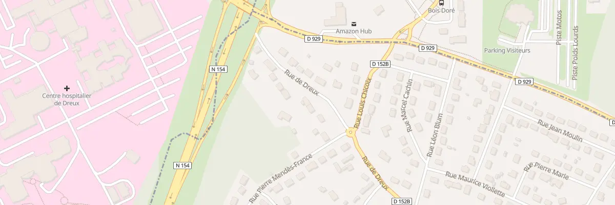 Plan du 75 Rue de Dreux à Luray