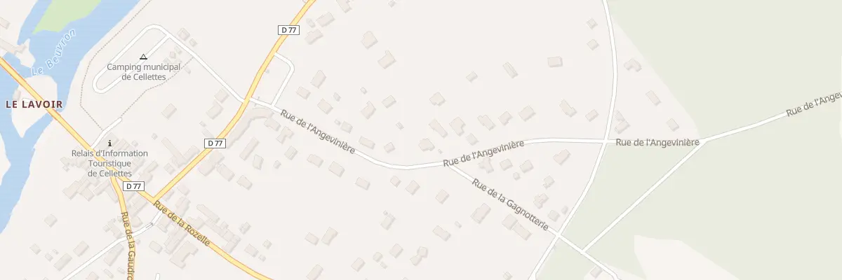 Plan du 13 Rue de l’Angevinière à Cellettes