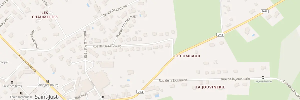 Plan du 20 Rue de Lauterbourg à Saint-Just-le-Martel