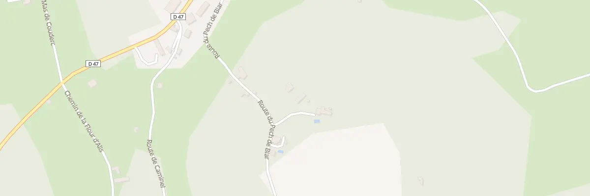 Plan du 345 Rte du Pech de Biar à Masclat
