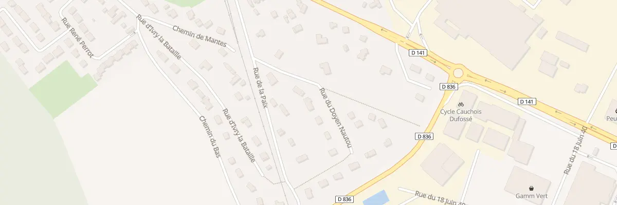 Plan du 1 Rue du Doyen Nautou à Pacy-sur-Eure