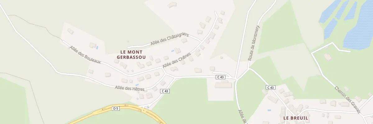 Plan du 2 All des Chênes à Ambazac