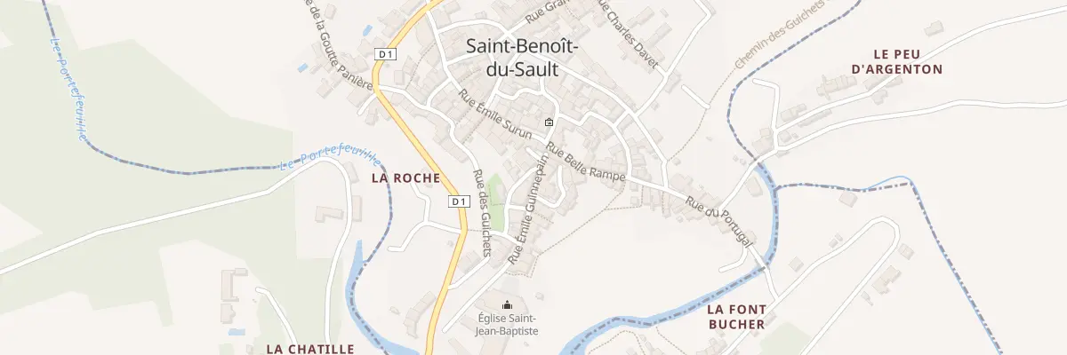 Plan du 5167 Rue Emile Guinnepain à Saint-Benoît-du-Sault