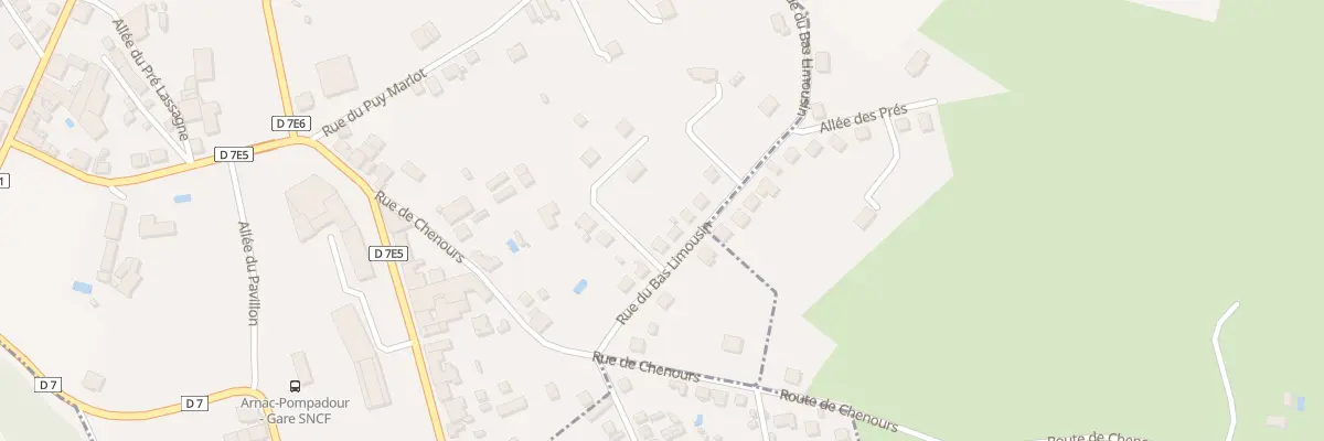 Plan du 5 Rue du Bas Limousin à Arnac-Pompadour