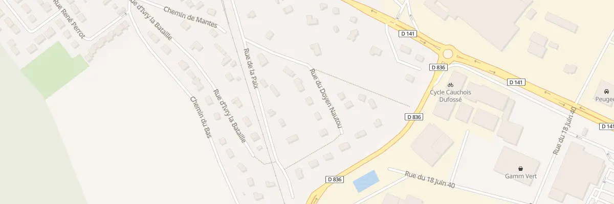 Plan du 2 Rue du Doyen Nautou à Pacy-sur-Eure