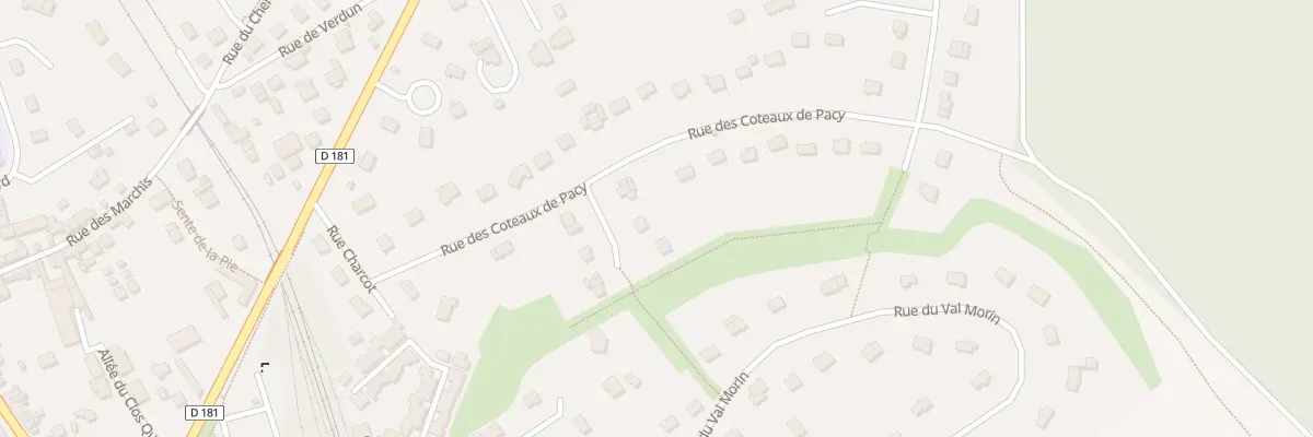 Plan du 50 Rue des Côteaux de Pacy à Pacy-sur-Eure