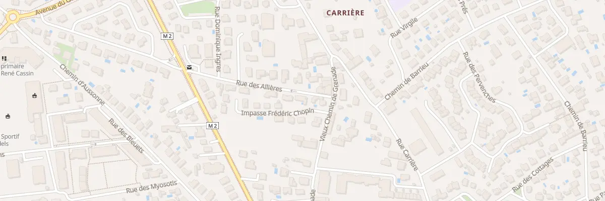 Plan du 3 Rue des Allières à Blagnac