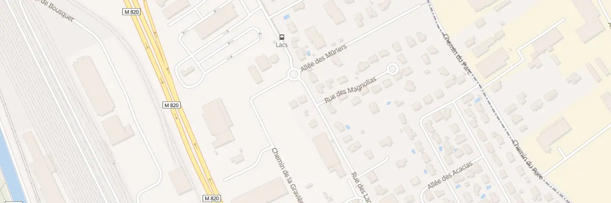 Plan du 39 Rue des Lacs à Lespinasse