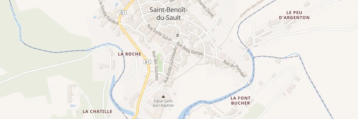 Plan du 5174 Rue Demi Lune à Saint-Benoît-du-Sault