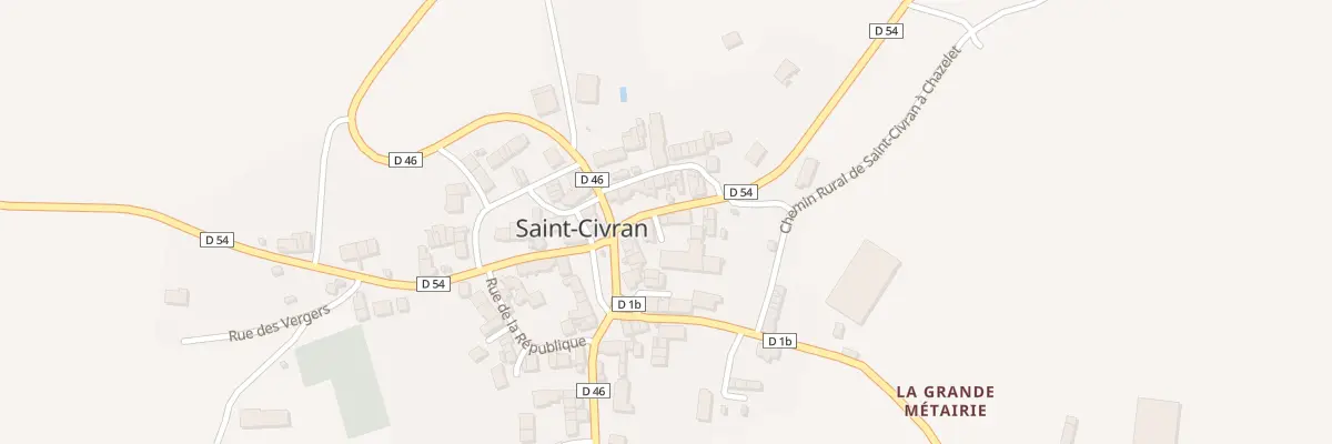 Plan du 1 Imp du Lavoir à Saint-Civran