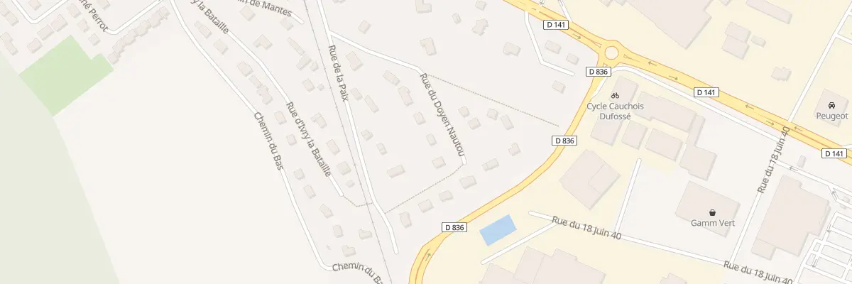 Plan du 3 Rue du Doyen Nautou à Pacy-sur-Eure