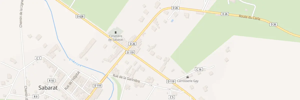 Plan du 34 Servolle à Sabarat