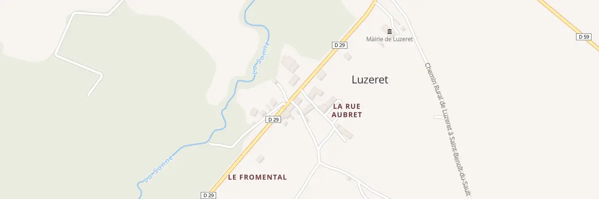 Plan du 13 Rte de Prissac à Luzeret