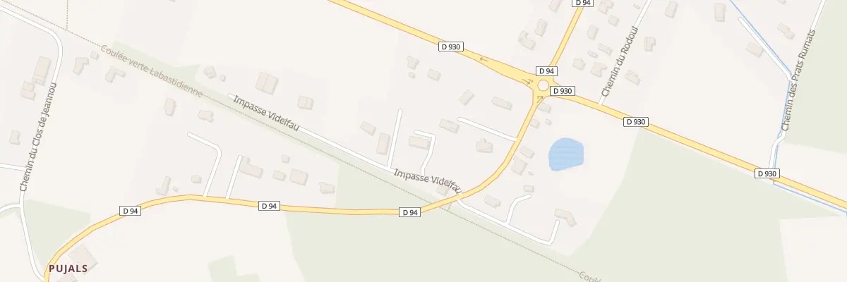 Plan du 52 Imp Videlfau à Orgueil