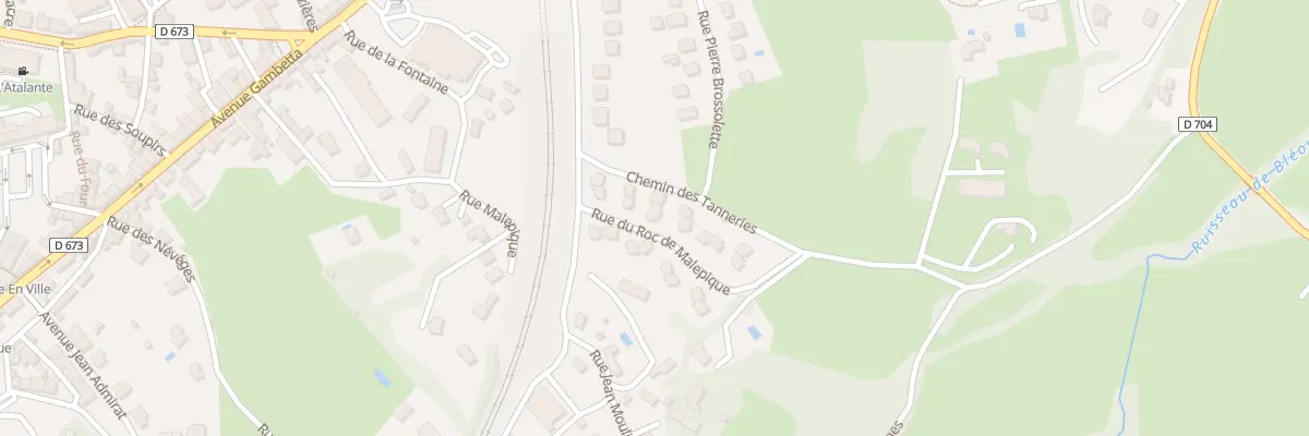 Plan du 2877 Rue du Roc de Malepique à Gourdon