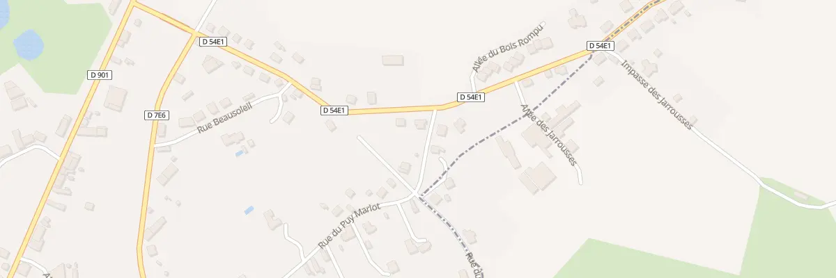 Plan du 12 Rue du Bois Rompu à Arnac-Pompadour