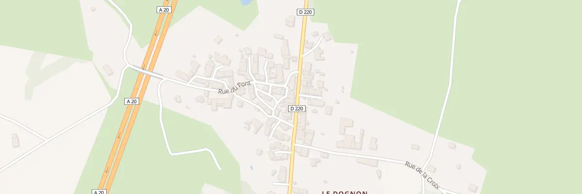 Plan du 45 Rue Principale Le Dognon à Saint-Maurice-la-Souterraine