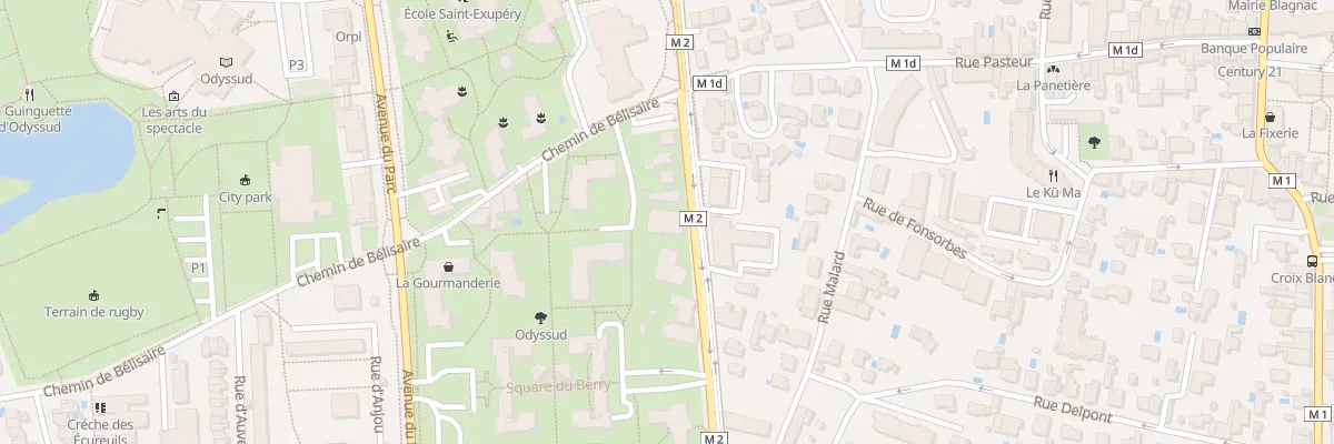 Plan du 89 Rte de Grenade à Blagnac