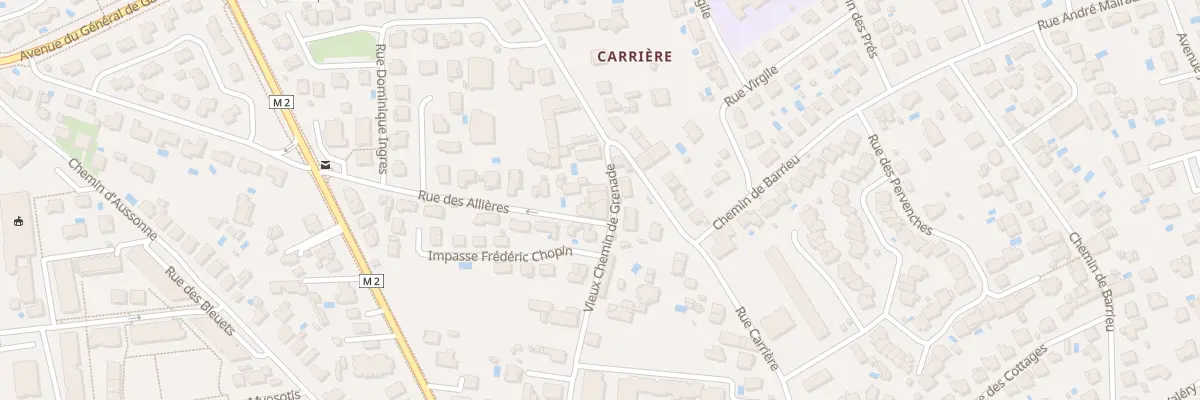 Plan du 39 Vieux Chemin de Grenade à Blagnac