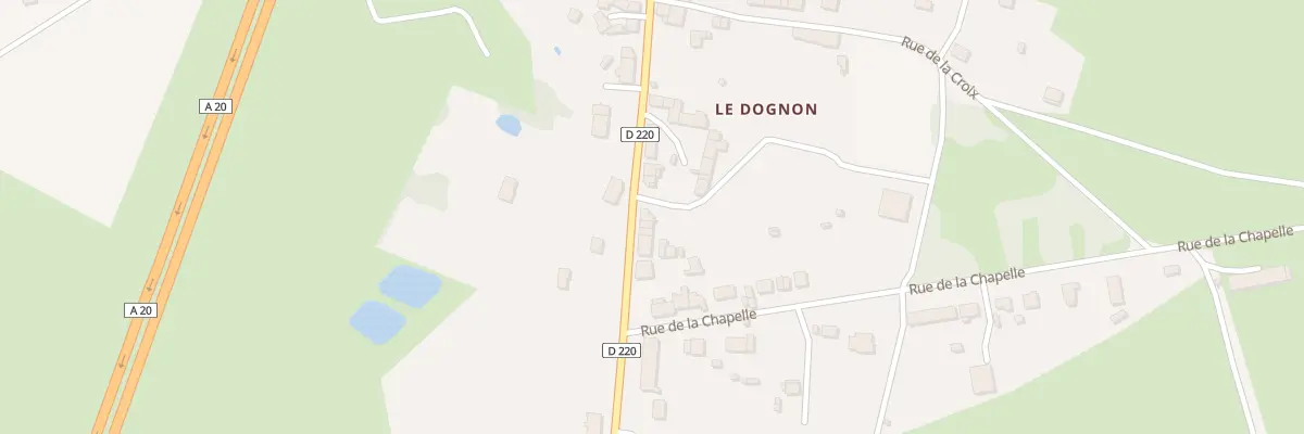 Plan du 78 Rue Principale Le Dognon à Saint-Maurice-la-Souterraine
