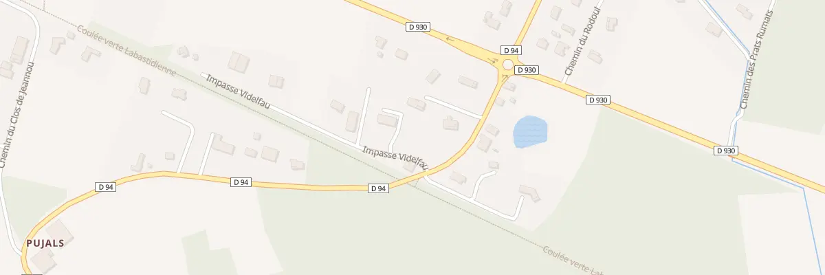 Plan du 72 Rte de Campsas à Orgueil