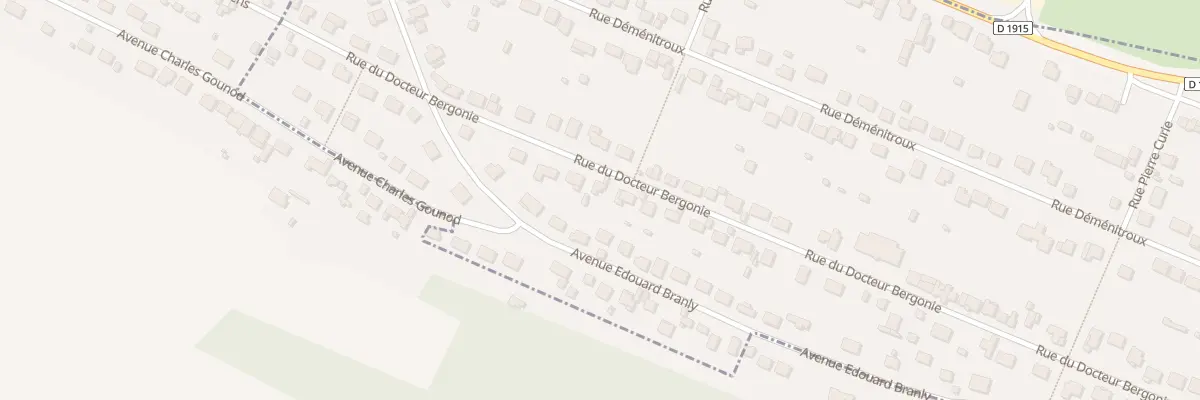Plan du 39 Rue du Docteur Bergonié à Eu