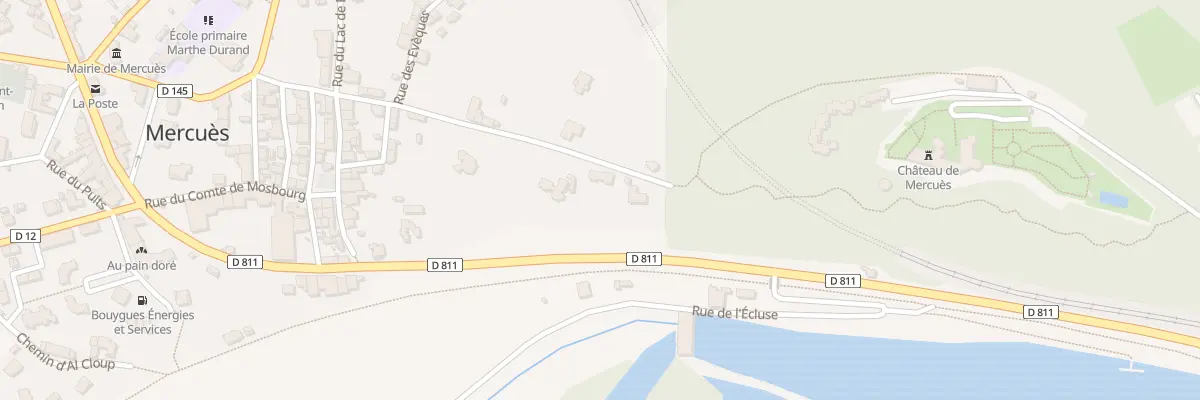 Plan du 6242F Che de la Portette à Mercuès