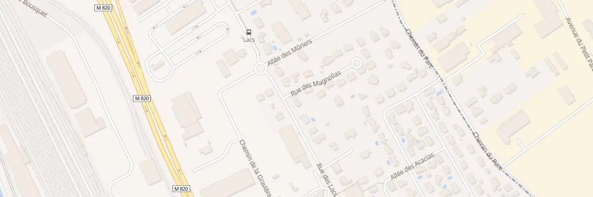 Plan du 36 Rue des Lacs à Lespinasse