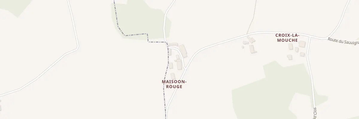 Plan du 986 Rte du Sauvignat à Meuzac