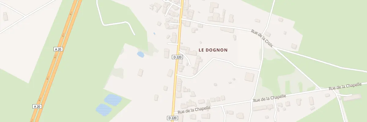 Plan du 84 Rue Principale Le Dognon à Saint-Maurice-la-Souterraine