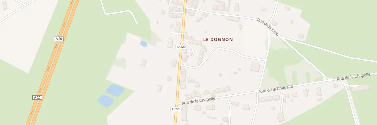 Plan du 80 Rue Principale Le Dognon à Saint-Maurice-la-Souterraine