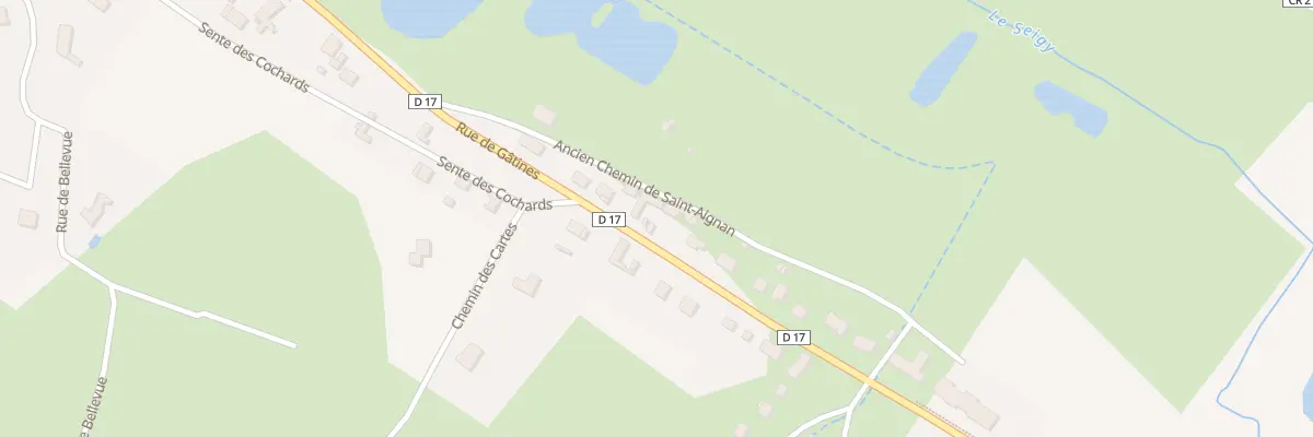 Plan du 40 Rue de Gâtines à Seigy