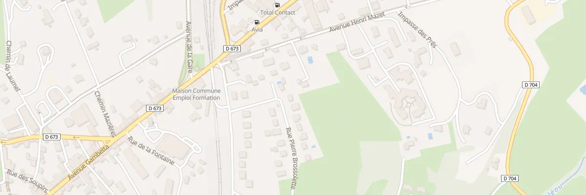 Plan du 639 Rue Pierre Brossolette à Gourdon