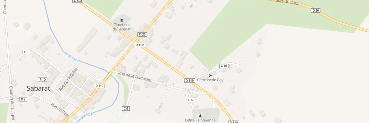 Plan du 15 Rte de Pailhès à Sabarat