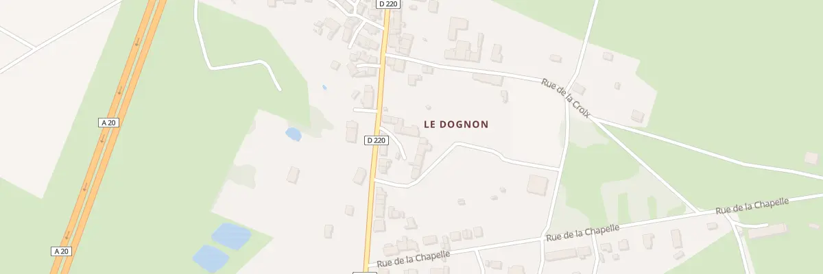 Plan du 92 Rue Principale Le Dognon à Saint-Maurice-la-Souterraine
